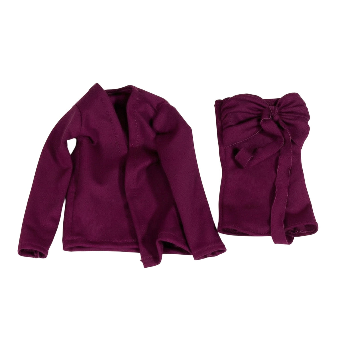 Dress Set with Coat Fashionable Dress with Coat Elegant Apparel for Collectors, Hobbyists