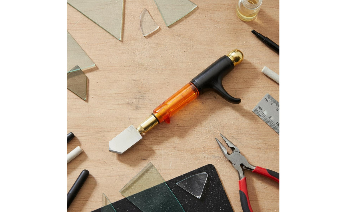 Glass Cutter Sharpen Glass Cutter with Alloy Head Comfortable Tool for Glaziers