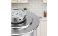Meat Cooker with Thermometer Multifunctional Stainless Steel Steaming Canister