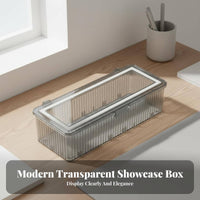 Acrylic Button Badge Holder Dustproof Badge Storage Box No Assembly Required