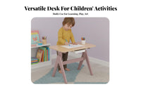 Early Education concentration Adjustable Table and Chair Group Multi-Functional Adjustable Square activity station Minimalist Design kids' Study Set Child-Safe for Preschoolers, Toddlers, educators, Kindergarten, Playroom, Nursery, Daycare