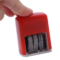 Compact Self-Inking Flip Date Stamp Lightweight Plastic Self-Inking Date Stamp