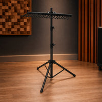 Drumstick Rack with Tripod Base Stable Drumstick Holder with Clamp Adjustable Musical Accessory for Drummers, Percussionists, Stage, Rehearsal Studio
