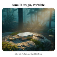 Miniature Slide-Top Tin Portable Rectangular Slide-Top Tin space-saving Design