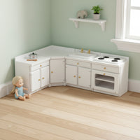Dollhouse Kitchen Set Classic Miniature Kitchen Set Delicate Dollhouse Sink for Room Box