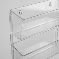 Card Display Rack Set of 2, Transparent Plastic, 24cm×30cm, For Collectible Card Storage