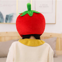 Tomato Hat Universal Fit Soft Tomato Headwear Soft and Comfortable Humorous Fruit Costume Hat for Performance