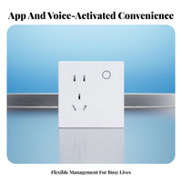 86 Type Smart Application Control Voice-Alternating Current Tivated Led Wall Energy-Saving Wall Outlet for Homeowners, Living Room, Bedroom