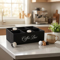 Foldable Coffee Station Organizer Collapsible Coffee Bar Organizer Countertop Organizer Portable for Office Breakroom