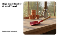 Mini Gardening Trowel Small and Portable Small Planting Trowel Lightweight Wood Handle for Seniors, Potted Plants