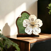Vintage Style Wall Clock with Floral Art Design
