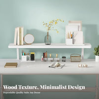 Extendable Bookstand Organizer Space-Saving 2-Tier Desktop Shelf Adjustable Design Multi-Purpose for Home Workers, Workstation