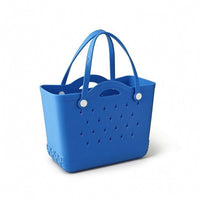 Waterproof Hollow Cutout Tote Washable EVA Tote Bag Long-Lasting Beach Bag with Holes Sandproof for Shopping