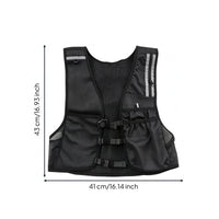 Sleeveless Mesh Vest Pack Lightweight Running Vest Backpack Adjustable Straps Body-Hugging Running Harness for Hiking, Bicycling