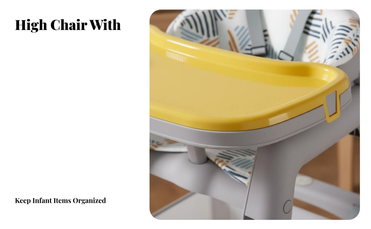 Multi-Function Baby Dining Chair with Tray Easy to Clean Multifunctional High Chair Adjustable Toddler Feeding Seat 5-Point Safety Harness for Toddlers, Caregivers, Restaurant Owners, Restaurants, Home, Kitchen