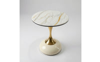 Pedestal Side Table Modern Pedestal Side Table Minimalist Furniture for Living Room, Bedroom, Reading Corner