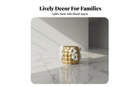 Light Luxury Design Corn Cob Ottoman Multi-Functional Shoe Changing Bench Space-Saving Footstool Sturdy Build for Decor lovers, Homeowners, Entrypath, Living Room, Bedroom, Dormitory