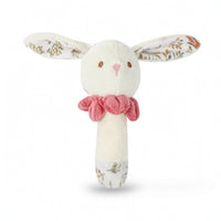 Baby Rattle Teether Toy Lightweight Rabbit Rattle with Bell Sensory Stuffed for Babies, Stroller, Crib