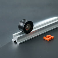 Roller Wheel with Bearing Replacement Rubber Coated Roller Heavy Duty for Technicians, Sliding Doors