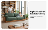 Upholstered Wooden Frame Sofa Disassemblable Design Couch Simple Assembly Indoor Seating for Families, Students, Living Room, Lounge Area, Home not onice