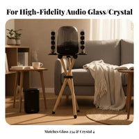 Anti-Vibration Wooden Speaker Floor Stand Shock Absorption Solid Wood Speaker Base Long-Lasting Studio Monitor Stand Includes Rubber Feet for Harman Kardon Owners, Home Theater, Living Room, Study