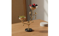 Bird on Branch Serving Bowl New Chinese Style Tree Branch Snack Dish Light Luxury Decorative Fruit Holder for Dining Table, Living Room, Hotel Lobby