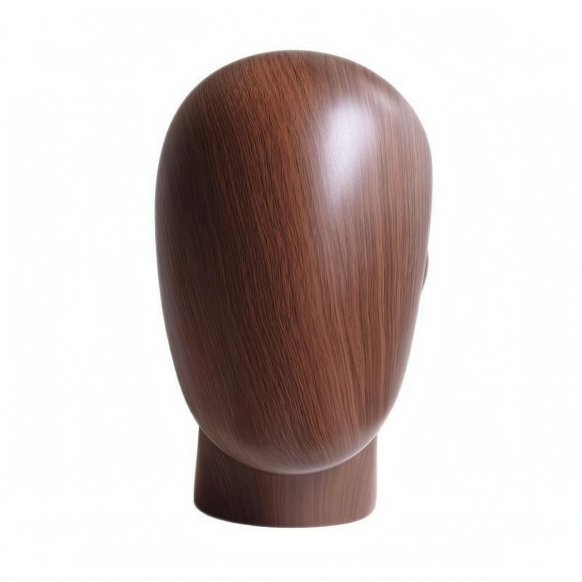 Wood-Grain Head Mannequin GFRP Material Wood Grain Mannequin Head Easy to Clean Hat Display Holder
