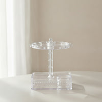 Rotating Jewelry Organizer Desktop Rotating Earring Stand Compact for Bedroom