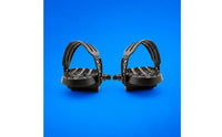 Textured Exercise Bike Pedals Threaded Pedals with Cage Universal Fit Compatible for Home Gym