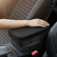 Comfortable Car Center Armrest Box Cushion Padded Car Center Console Cover Soft Armrest Cushion with Elastic Strap Supportive for Drivers, Commuters