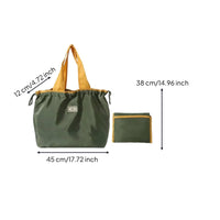Reusable Grocery Long Bag Shoulder Handles Foldable Tote Bag Capacity Saving