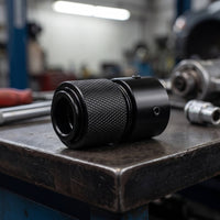 Air Tool Coupler with Locking Screw Push-Fit Self-Lock Quick Connector Pneumatic Quick Coupler Knurled Self-Locking Connector