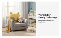 Child-Friendly Design Creature Character Chair Soft and Comfy creatureShaped Floor Chair Supportive Back Toddler Armchair Sturdy Construction for Toddlers, Parents, Reading Corner, Playroom, Living Room, Relaxation Time