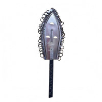 Leaf-Shaped Percussion Piece Teardrop Profile Clapper Shaker Metal African Drum Shaker