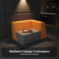 Armchair and Loveseat Combo Configurable Combination Commercial Furniture Lounge design Reception Seating for Clients, Business Owners, Sales Center, Lobby