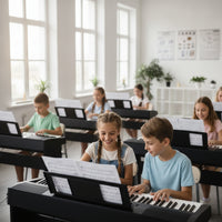 Keyboard Sheet Music Stand Black Sheet Music Stand with Clips Lightweight Slim for Students, Classroom