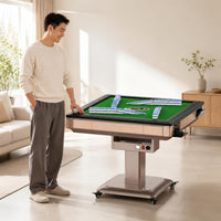 Cup Holder Electric Folding Mahjong Table Green Felt Folding Mahjong Table Foldable Game Furniture