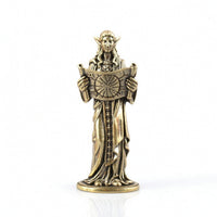 Metal Figurine Brass Miniature Figurine Vintage-Inspired for Desk, Collectors