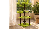 Multi-Level Feline Climbing Frame Compact Feline Condo Climbing Structure Soft Pet Furniture Transparent for Cats
