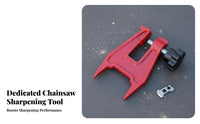 Cutting Saw Bar Filing Vise Sturdy Steel Construction Cutting Saw Ening Clamp Adjustable Jaw Chain Filing Vise for Arborists, Loggers, Outdoor