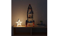 Space Spacecraft Building Set Large Size Wooden Spacecraft Playset Interactive Play Plaything for Kids, Kids
