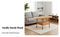 Extendable-Downpanel Dining Table Multi-Functional Extendable Extendable-Downpanel Table Foldable Space-Saving Design