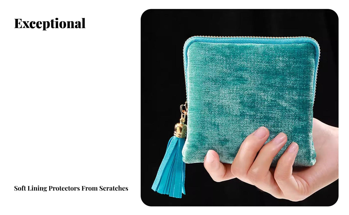 Portable Jewelry Storage Bag Compact Multi-Layer Jewelry Organizer Large Capacity Portable Bracelet Holder for Jet-Setters, Daily Use, Gifting