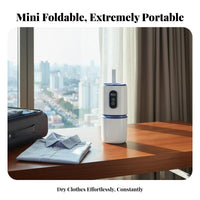 Portable Clothes Dryer Compact Mini Clothes Dryer Energy Saving Foldable Dehumidifying Machine for Commuters, Apartment Dwellers, Business Trip