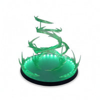Tabletop Wind-Effect Base Translucent Display Base with USB Cable Illuminated Display Stand with USB Cable Stable for Collectors