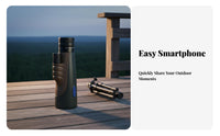 50mm Large Objective Lens 10-30x50 Zoom Monocular Tripod Mountable Zoom Monocular Low Light Handheld Bird Watching Tele Mobile Device Compatible for Travelers, Outdoor Adventurer S, Camping, Traveling, Sightseeing