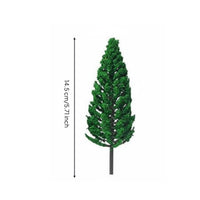 Realistic Design Miniature Evergreen Tree DIY Friendly Architectural Model Tree Long-Lasting Foliage for Hobbyists, Micro Landscapes