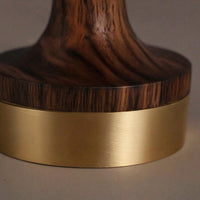Band Display Stand Walnut Band Holder with Brass Base Jewelry Wooden Natural for Jewelers, Countertop Organization
