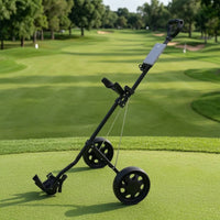 Portable Golf Cart with Straps Lightweight Golf Walking Cart Space-Saving Long-Lasting for Practice Rounds