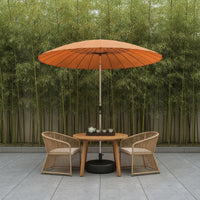 Patio Umbrella with Water Tank Base Stable Patio Umbrella with Base Windproof for Garden, Poolside, Cafe